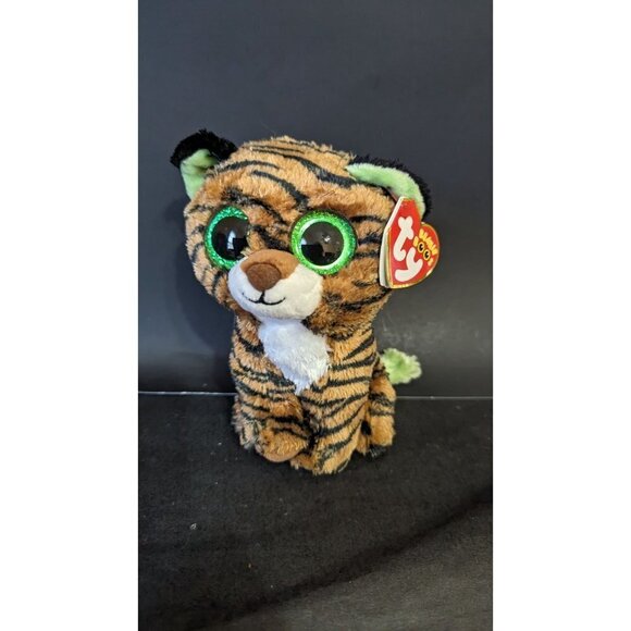 TY Beanie Boos TIGGY the Brown Striped Tiger (6 Inch plush stuffed animal toy - Picture 7 of 8